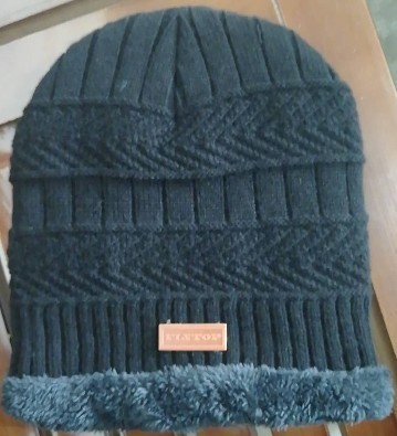 New Knitted Hat Men's Korean Version Of The Trend Simple Autumn And Winter Windproof Warm Scarf Woolen Hat