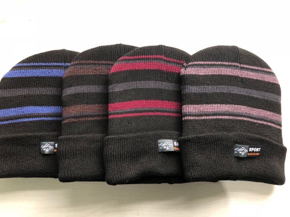 Custom acrylic jacquard knitted hat cover warm casual woolen hat professional manufacturers custom logo wholesale thumbnail