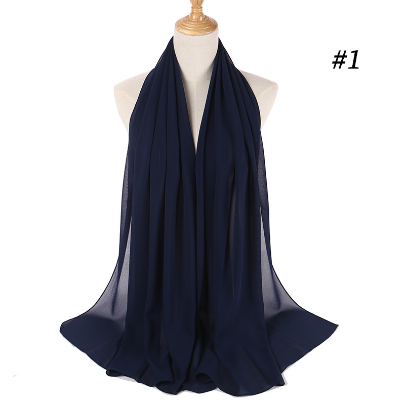 Turkish Arabic Turban Chiffon Iranian Turban Muslim Hui Scarf Malay Gauze Scarf details Picture
