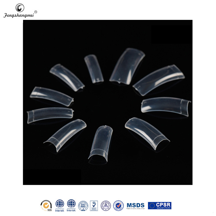 Wholesale of long, flat-headed, false, curved, semi-attached, wearable nail clips and DIY decorative nail clips for foreign trade salons Application Scenario