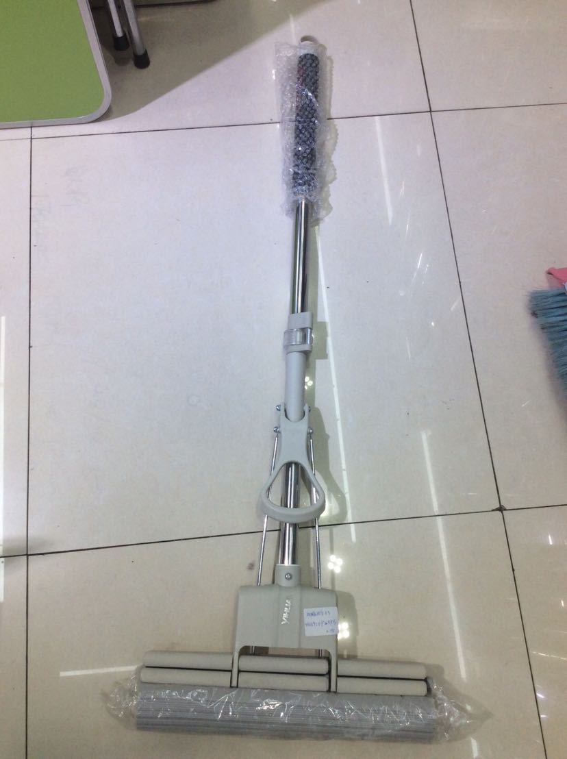 27CM separable stainless steel telescopic rubber mop new full figure