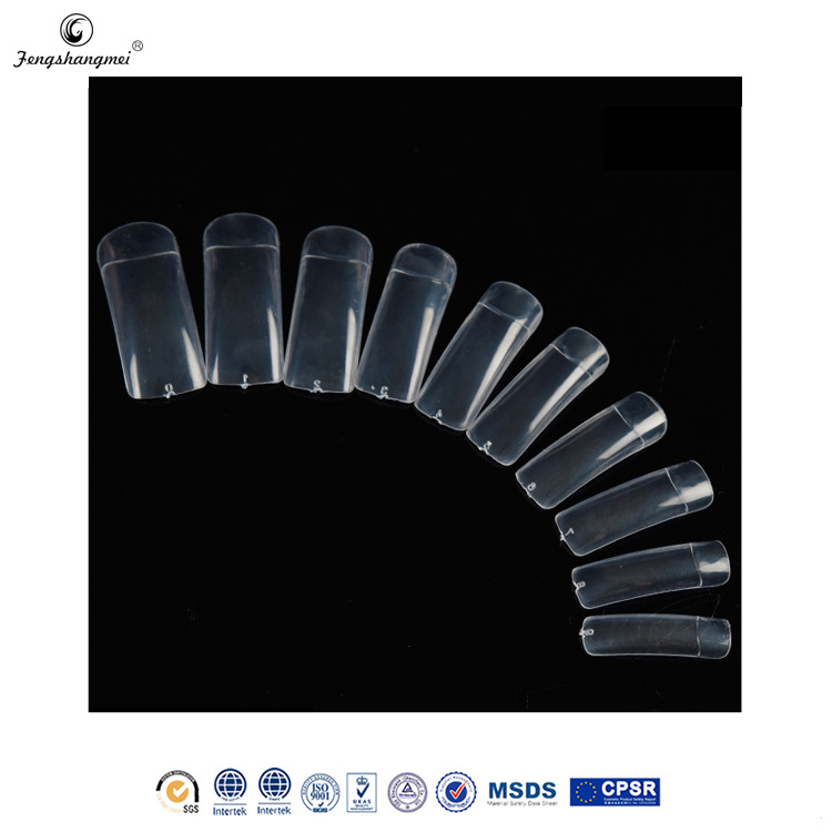 Direct sales of white sheet fake nails, flat head semi-attached salon nails, long wearable nail art pieces, DIY decorative nail art pieces, foreign trade exclusive supply Application Scenario
