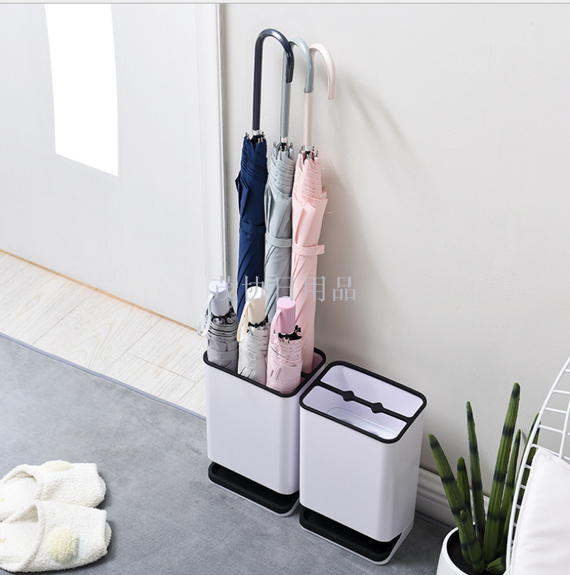 时尚家用雨伞架带沥水盘高档酒店雨伞收纳架