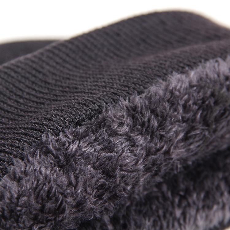 Winter Men's Hat Woolen Hat Thick Knit Hat Pullover Hat Specification drawing