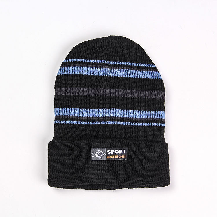 Winter Men's Hat Korean Version Of Fashionable Woolen Hat Thick Knit Hat Autumn And Winter Pullover Hat Baotou Hat Korean Men's Hat details Picture