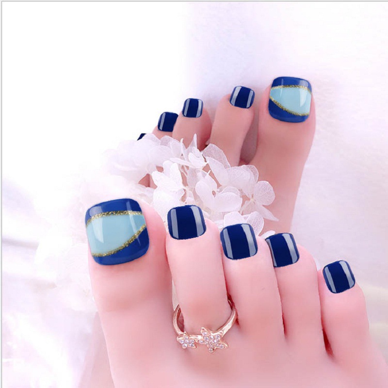 KS01 Summer Fresh Fake nail Manicure Product 24 nail tools Toenails comfortable nail soft patch thumbnail