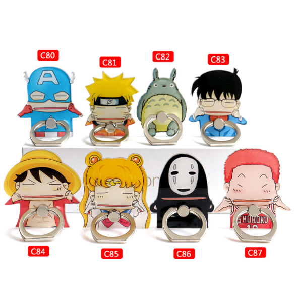 Original iring ring buckle cartoon acrylic phone stand metal lazy phone case DIY accessories details Picture