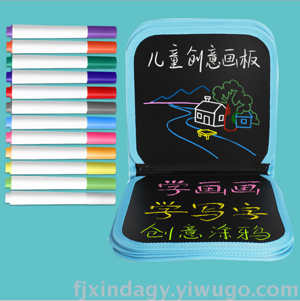 Children's Drawing book portable small blackboard creative doodle drawing book multi-functional double-sided tablet