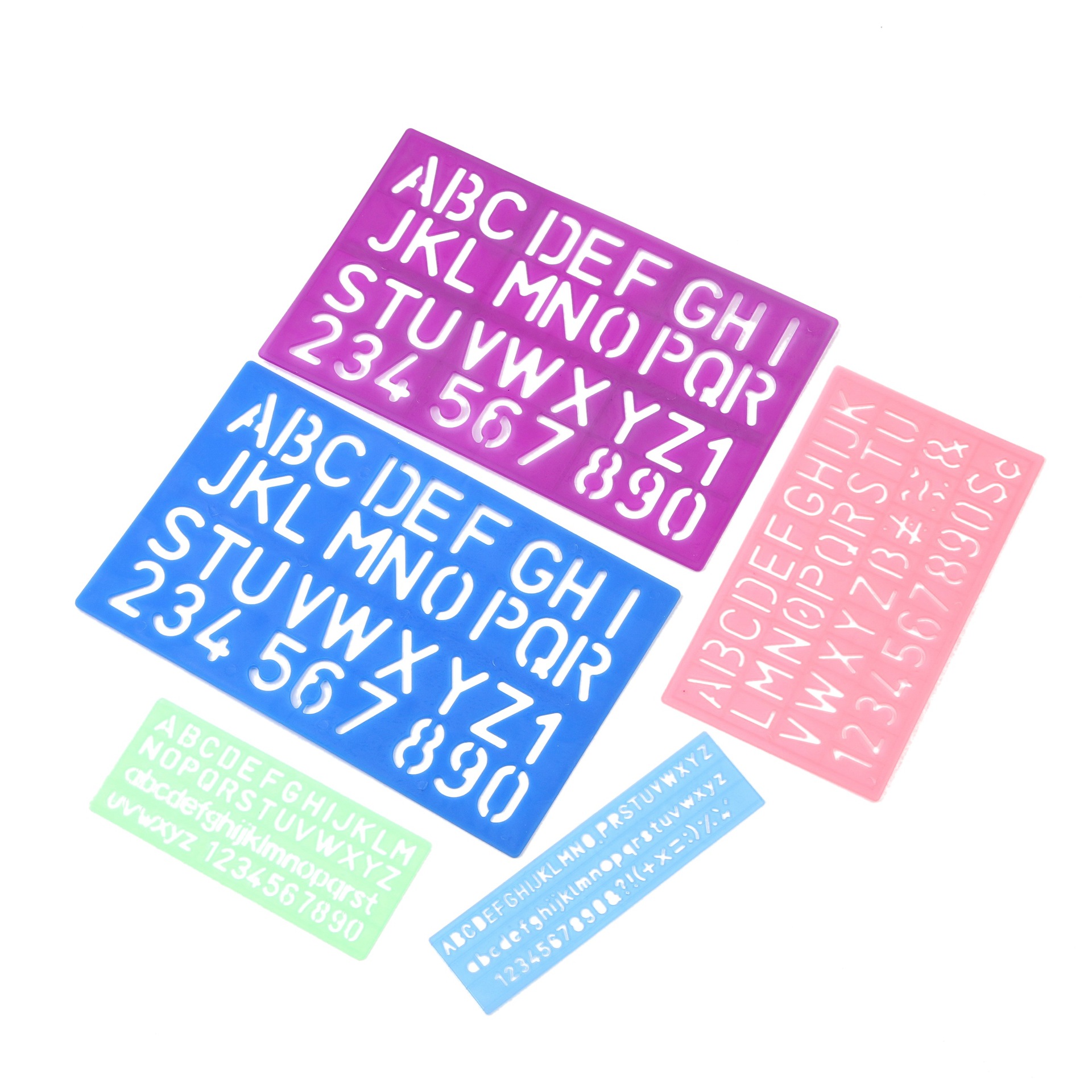 数字字母尺 数字绘图尺 标图工具尺 学生用绘图模板尺子源头厂货