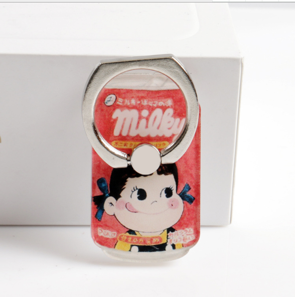 Ring buckle stand, mobile phone accessory, personalized and creative cartoon diy patch material, 1 yuan gift Application Scenario