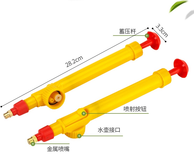 Wholesale of reciprocating manual and pressure spray nozzles/spray guns for cola bottles with pull rods Specification image