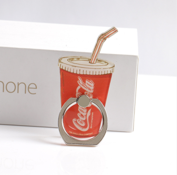 Ring buckle stand, mobile phone accessory, personalized and creative cartoon diy patch material, 1 yuan gift Specification image