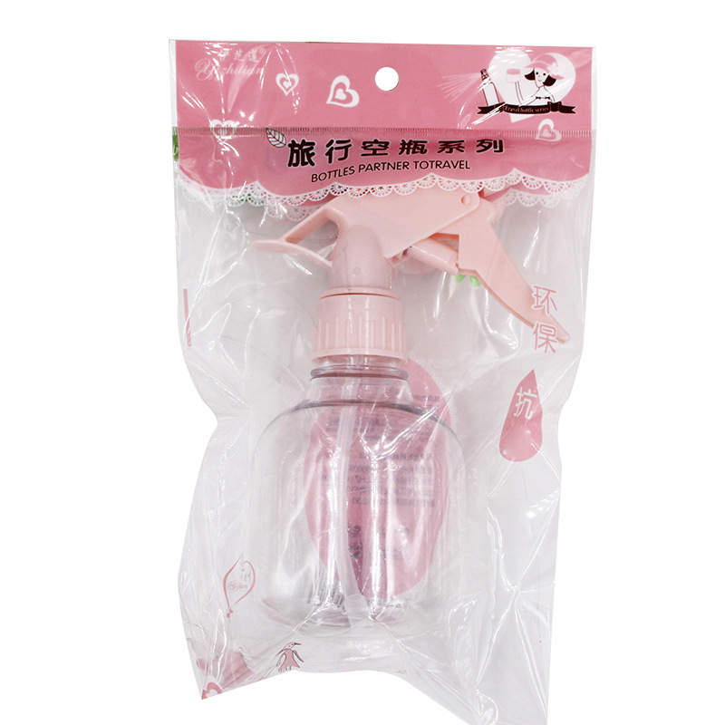 Spray bottle transparent press 250ml scissors bottle special spray bottle manufacturer wholesale