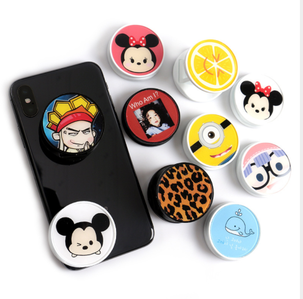 New style ring airbag stand cartoon telescopic folding phone stand is in stock for wholesale and customization is supported