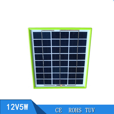 الألواح الشمسية الشمسية 5W 12 V وألواح الطاقة الشمسية الفلطائية الفولطاضوئية details Picture