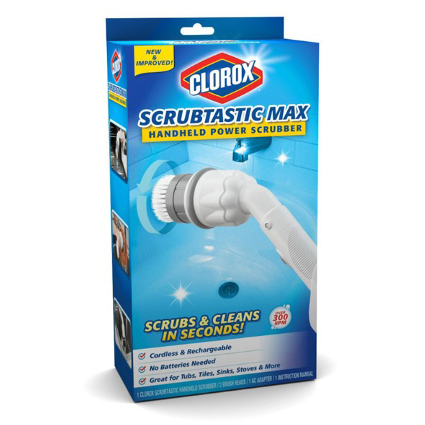 scrub's new handheld tastic max powerful decontamination electric cleaning brush and floor brush Specification image