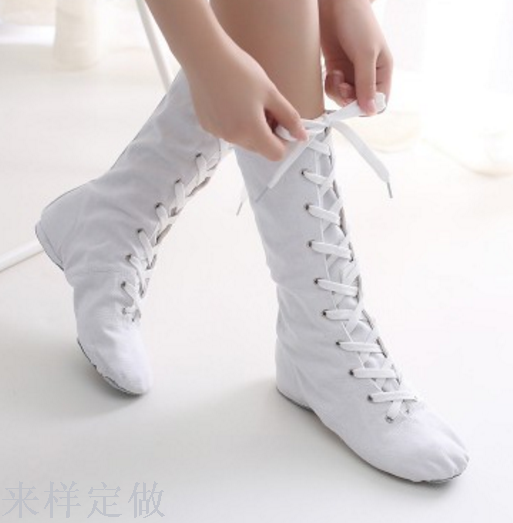 女款舞蹈鞋长筒款产品图