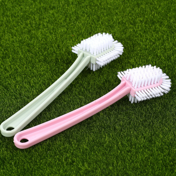 五面鞋刷 创意家居用品新款塑料多功能长柄洗鞋刷去污清洁刷产品图