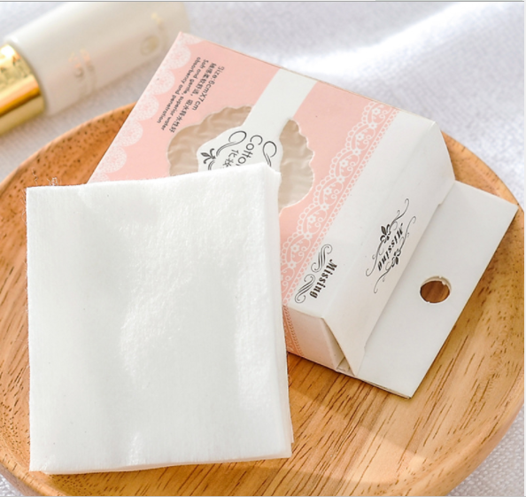 化妆棉卸妆棉片盒装40片美容院干湿两用巾一次性清洁卸妆棉产品图