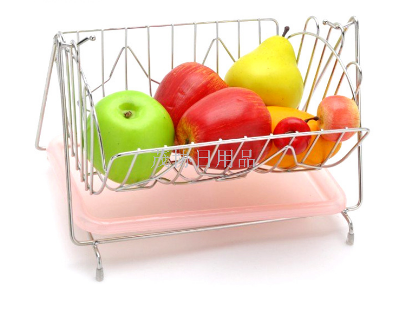 Stainless steel swinging fruit basket gift basket creative metal basket square fruit basket water rack