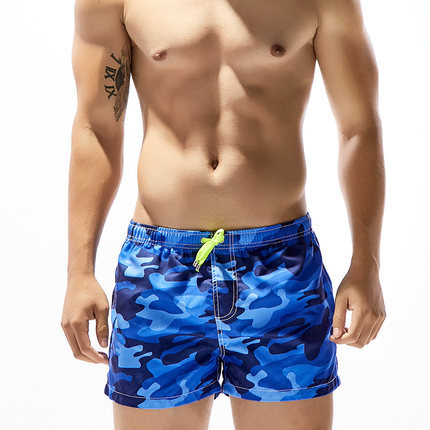 SEOBEAN/ Xibin Summer Men's Casual Pants Printed 3-inch plate-size loose beach pants shorts 3-inch pants Specification image