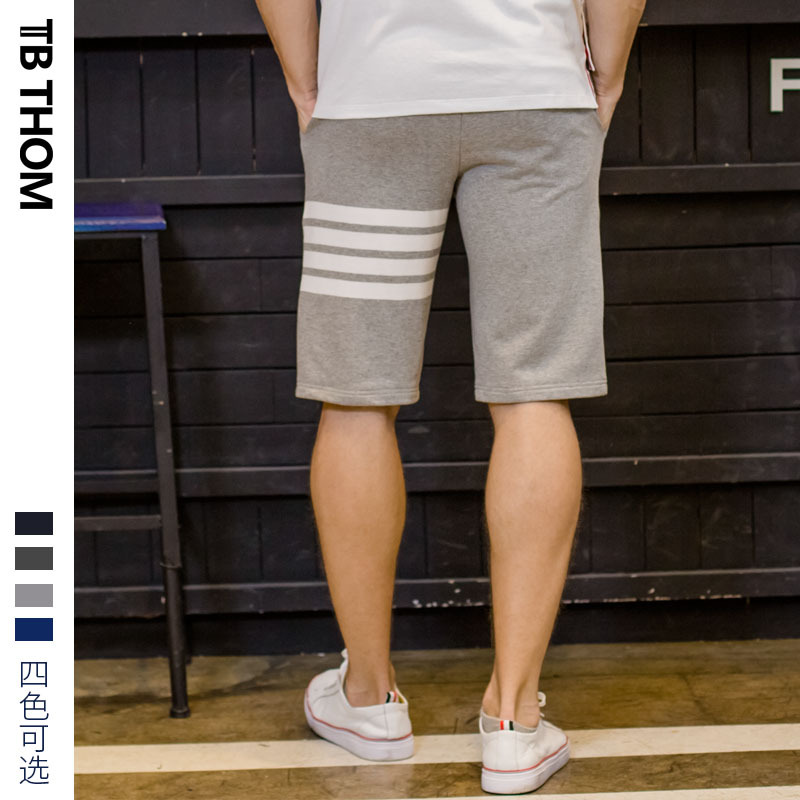 tb thom dyed men 'shorts, pure cotton four-bar casual sport pants, summer beach midpants and sweatpants available for delivery Application Scenario