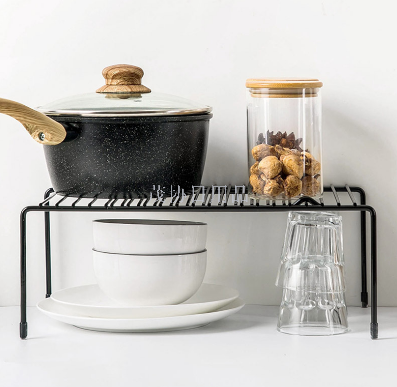 Tie Yi retractable shelving cupboard dishes cookware shelving kitchen floor condiment shelf