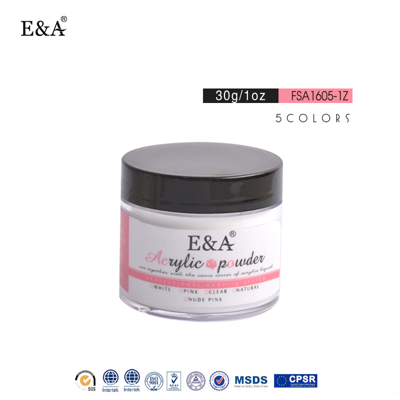 E&A crystal powder available in five colors, 60g imported nail art crystal powder, essential crystal liquid partner for extending nails, exclusively for export Application Scenario