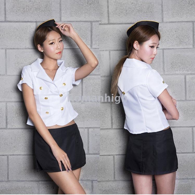 Fun Uniformed Policewoman Nightclub Outfit Office Suit Role Play Sexy Underwear Specification drawing