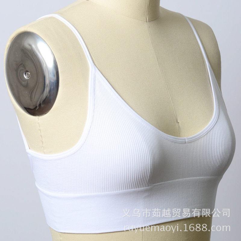 欧美文胸 无缝内衣 弹力舒适简单女士背带 无钢圈文胸外贸文胸细节图