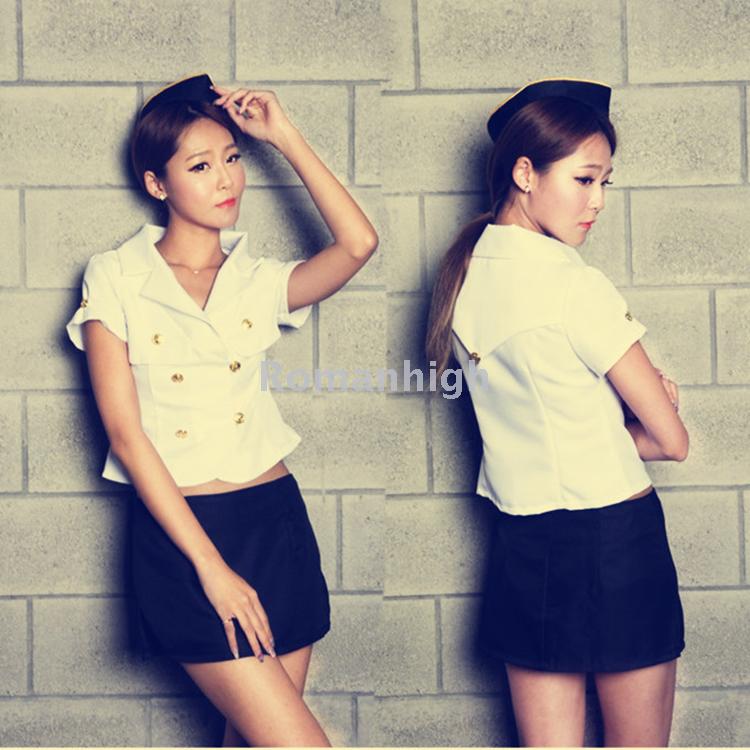Fun Uniformed Policewoman Nightclub Outfit Office Suit Role Play Sexy Underwear