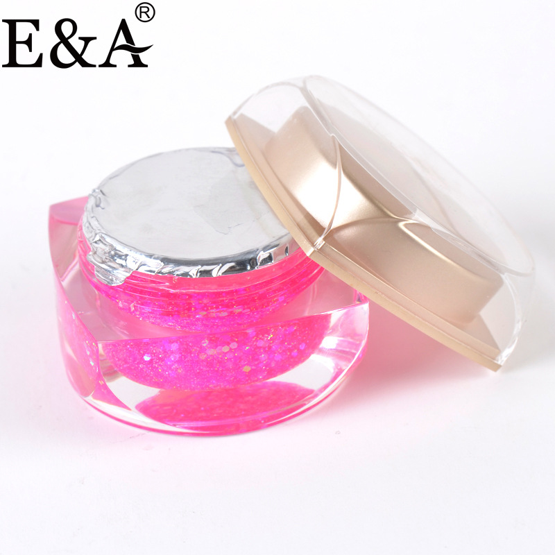E&A detachable Phototherapy Decorative glue, sequin color glue, Phototherapy manicure glue, Nail glue, colored phototherapy glue, 15g Gleite glue, exclusively for export Application Scenario