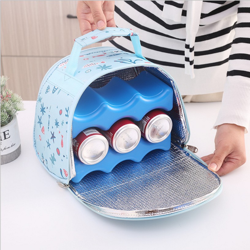 手提保温包学生带餐便当包妈咪包午餐包野餐包冰包保鲜包细节图