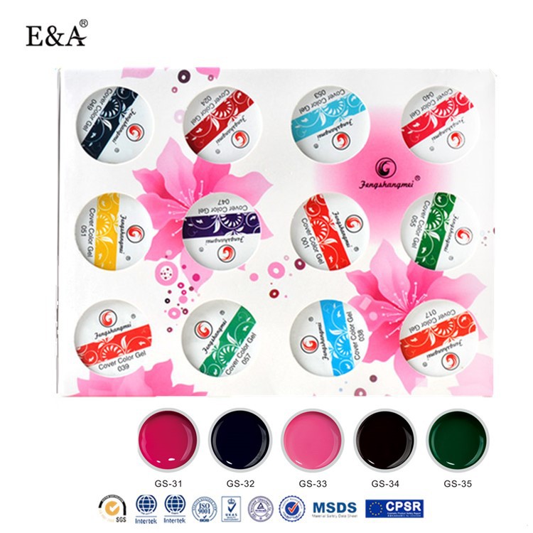 Fashion nail set optional solid color glue phototherapy painted glue set 12 color solid color glue manufacturers wholesale direct sales creative nail thumbnail