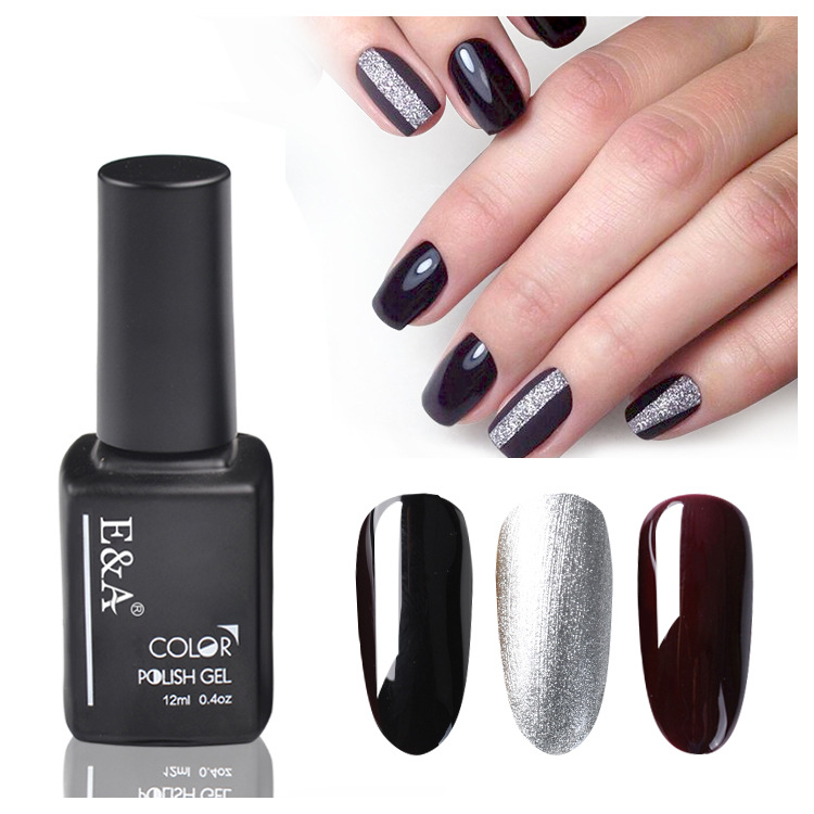 E&A Factory Direct Sale of high-quality 60-color eco-friendly uv nail Polish Adhesive 12ml, exclusively for foreign trade Specification image