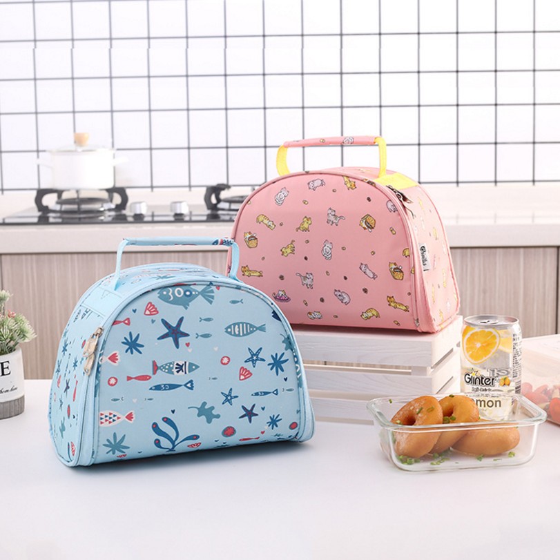 手提保温包学生带餐便当包妈咪包午餐包野餐包冰包保鲜包产品图