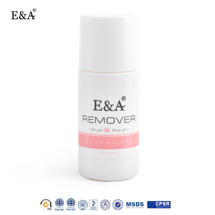 E&A Nail Polish Remover, nail care products, cleaning liquid, acetone-free, eco-friendly nail polish remover, easy to remove nails, scented, exclusively for export details Picture