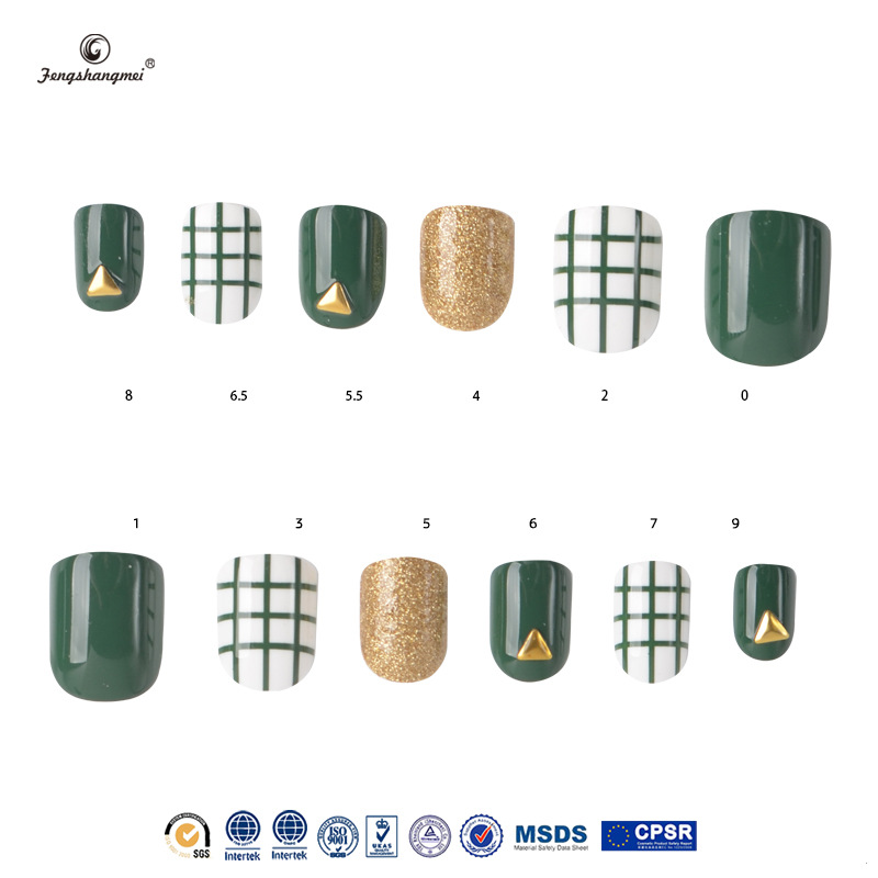 Korean-style nail art finished product series, 24-box set of painted false nail patches, exclusively for export details Picture
