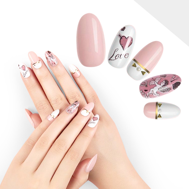 The new style of Fashion Beauty is here! 64# best-selling product, custom-made ABS material painted finished fake nail pads from the manufacturer, exclusively for export