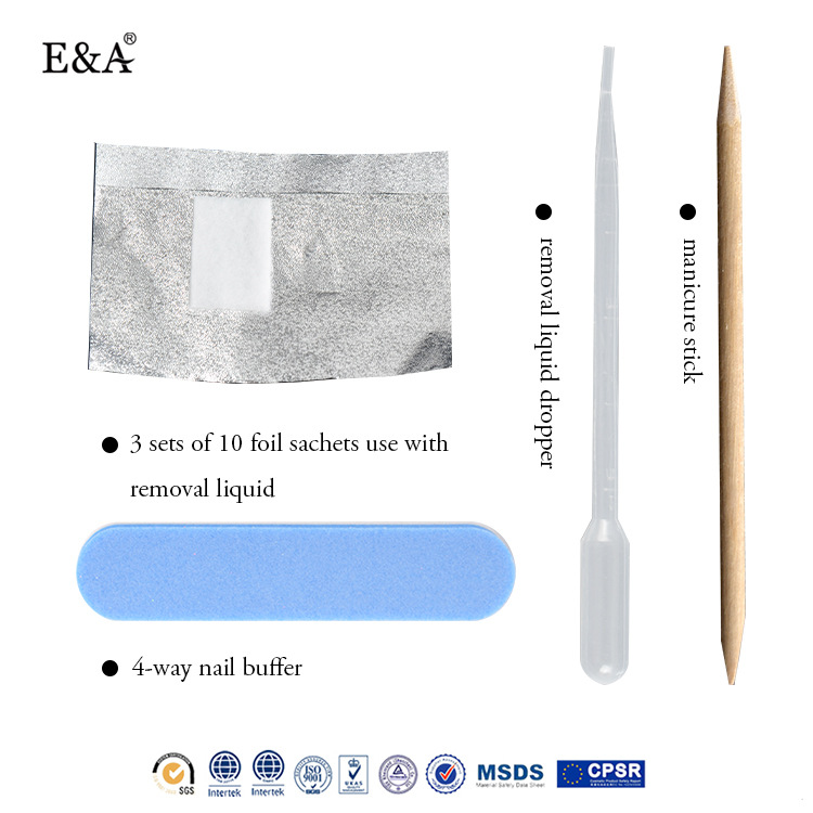E&A Nail Polish Remover, nail care products, cleaning liquid, acetone-free, eco-friendly nail polish remover, easy to remove nails, scented, exclusively for export Application Scenario