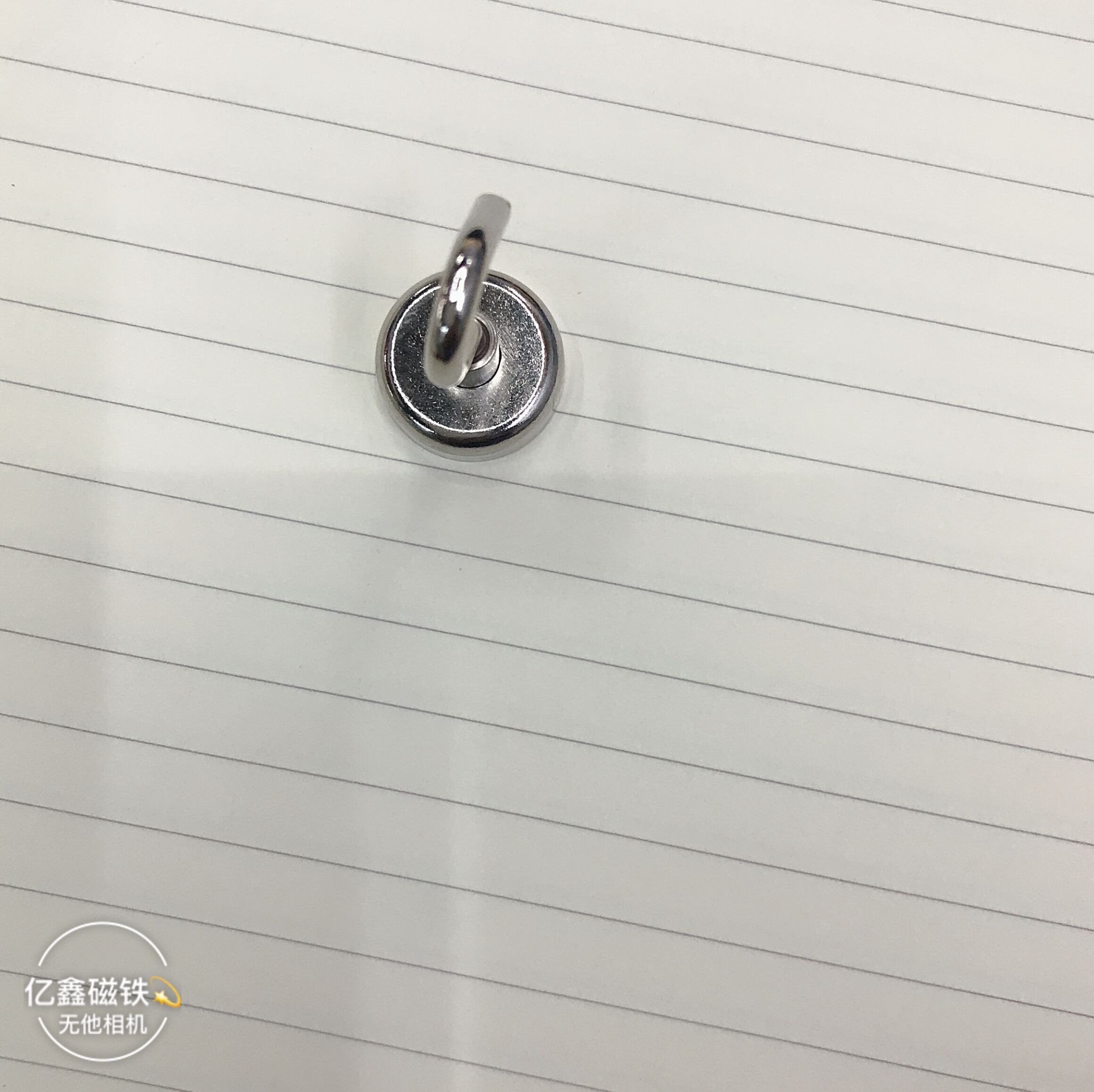 D25强力磁铁强磁磁性挂钩圆形吸铁石磁钢磁铁挂钩钕铁硼锅磁挂钩产品图