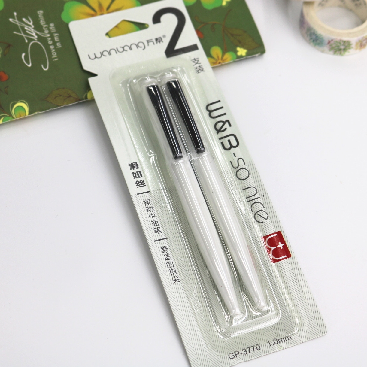The new 3770 medium oil pen with a smooth and fluid writing experience, 1.0mm smooth as silk, 2-tube k8