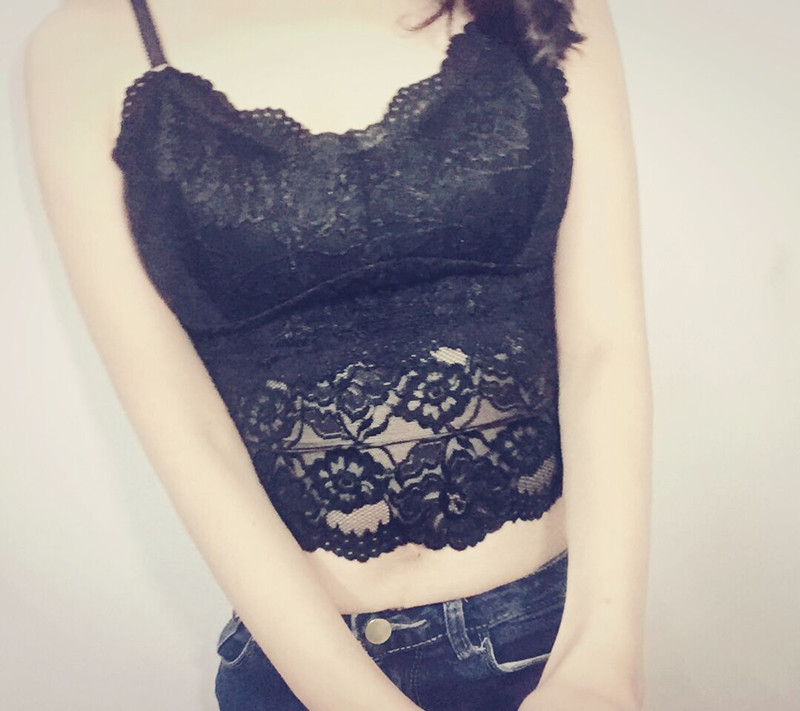 大牌女士蕾丝裹胸欧版蕾丝小吊带抹胸女士蕾丝打底裹胸百搭时尚产品图