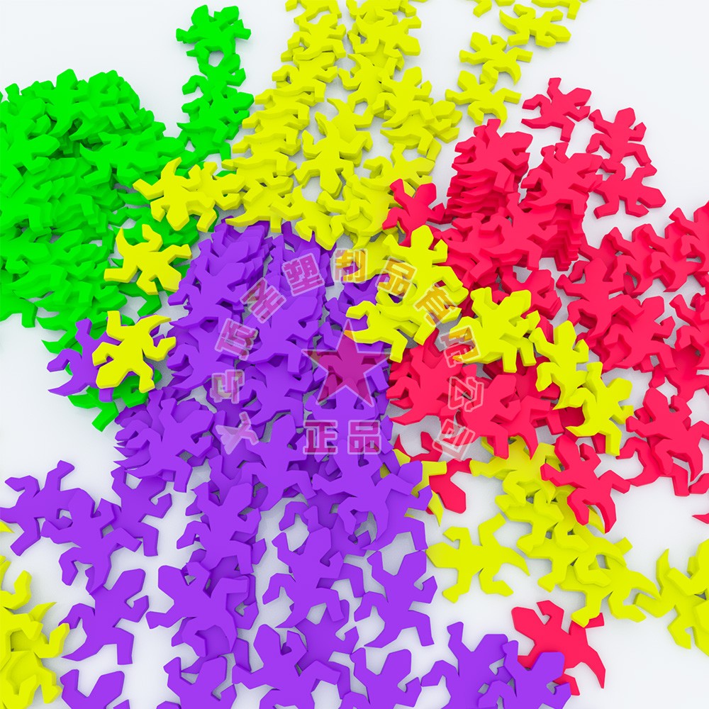 Colorful eva little gecko cartoon foam toys, eva little animal foam collage, eva jigsaw puzzle toys details Picture
