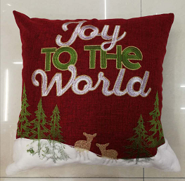 Embroidered cushions, waist cushions, backrests and pillowcases