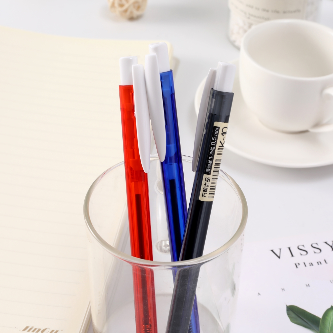 The new 3775 medium oil pen with a smooth and fluid writing experience, 0.5mm smooth as silk, 3-tube k10 Specification image