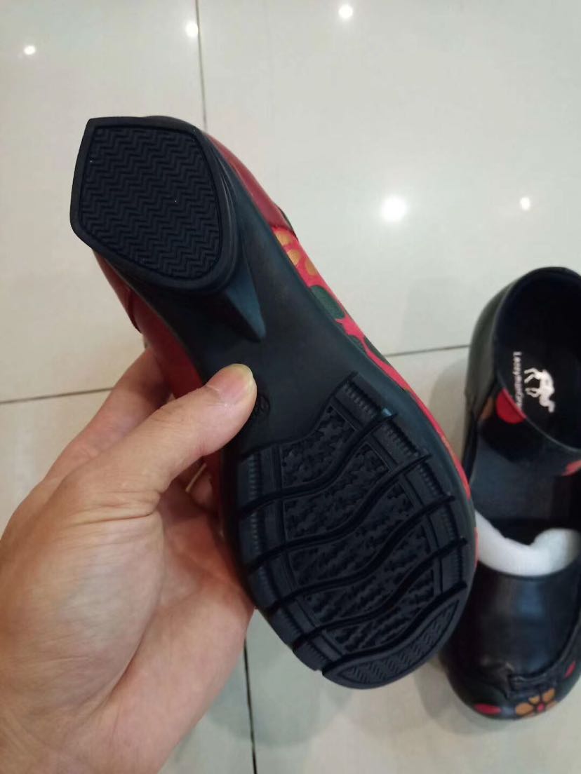 真皮民族风妈妈鞋细节图