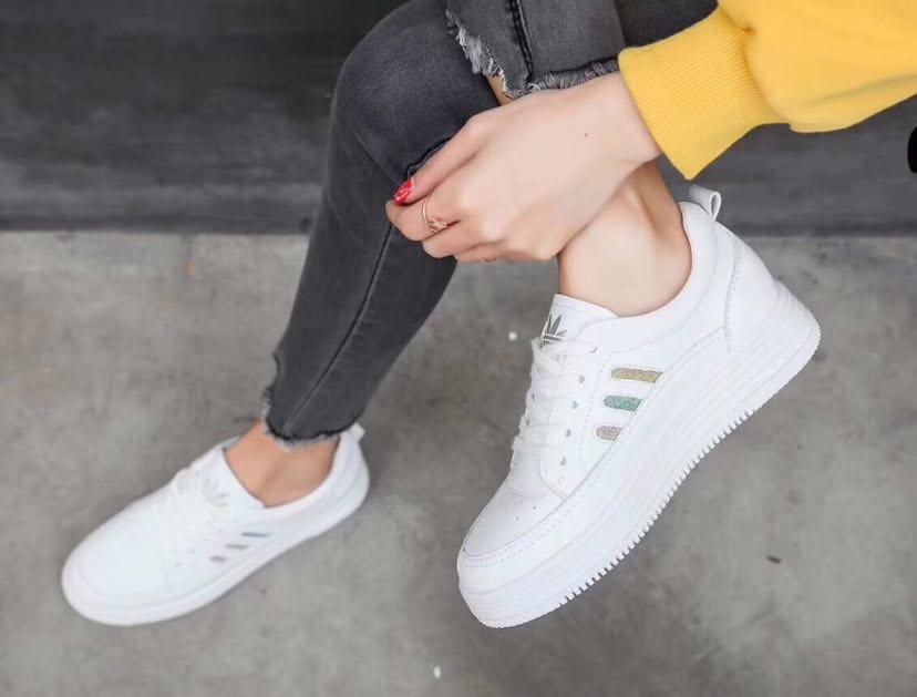 真皮小白鞋厚底单鞋