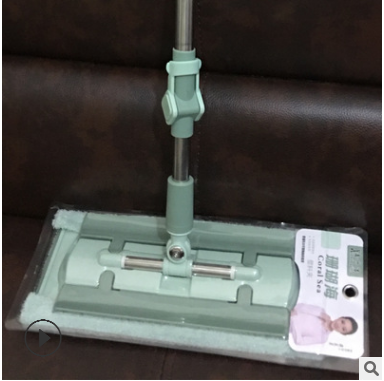 Web celebrity flat towel mop/scratch-off/hands-free/swivel mop/coral sea - plastic double cloth