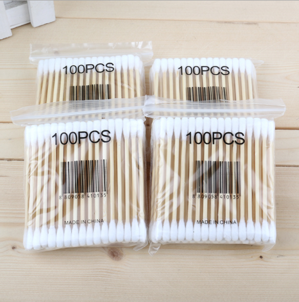 80 bagged double-ended wooden swabs, disposable cotton swabs for beauty salon hygiene cleaning and makeup removal Application Scenario